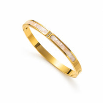 Ivory Gold Plated Bangle