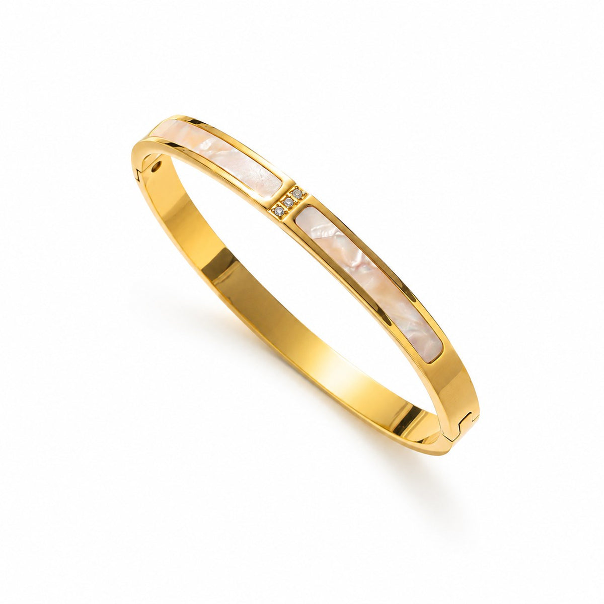Ivory Gold Plated Bangle
