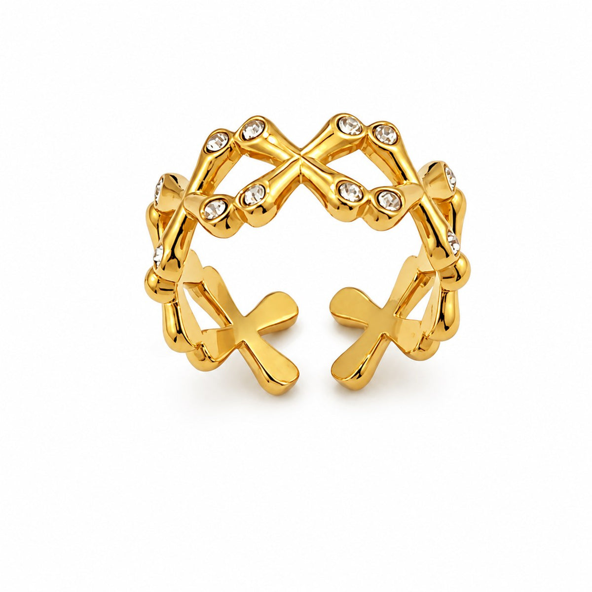 CrissCross Gold Ring
