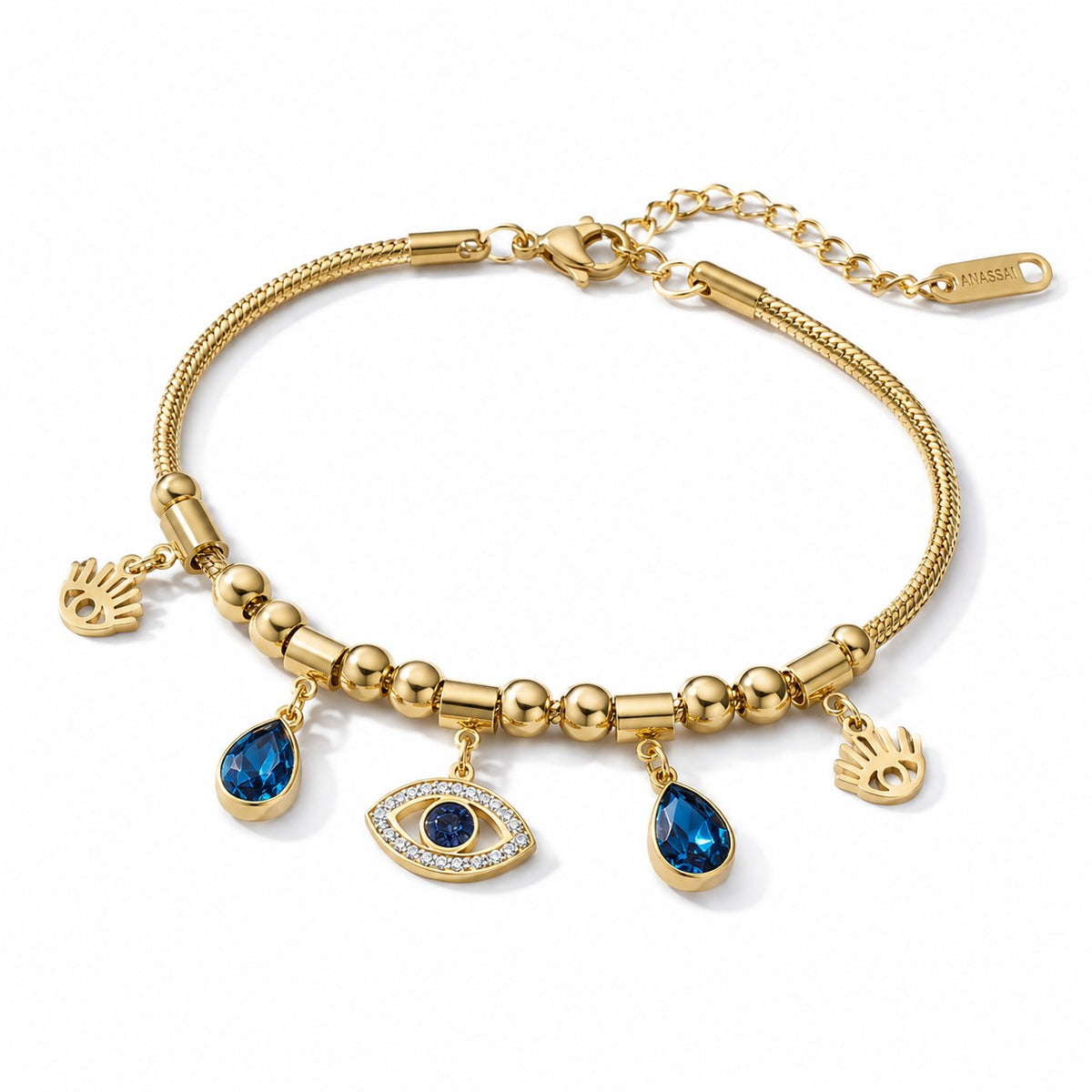 Sapphire Guardian Gold Bracelet