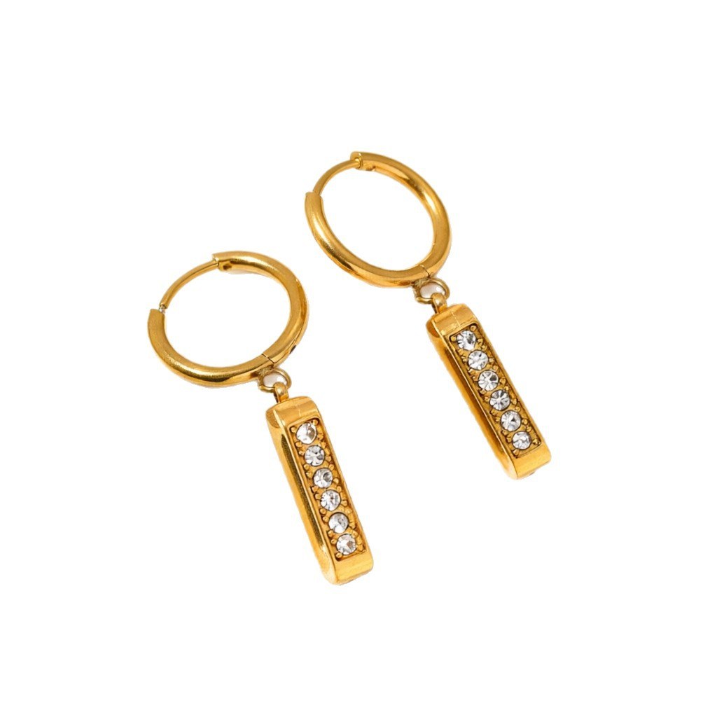 Nova Bar Gold Earrings