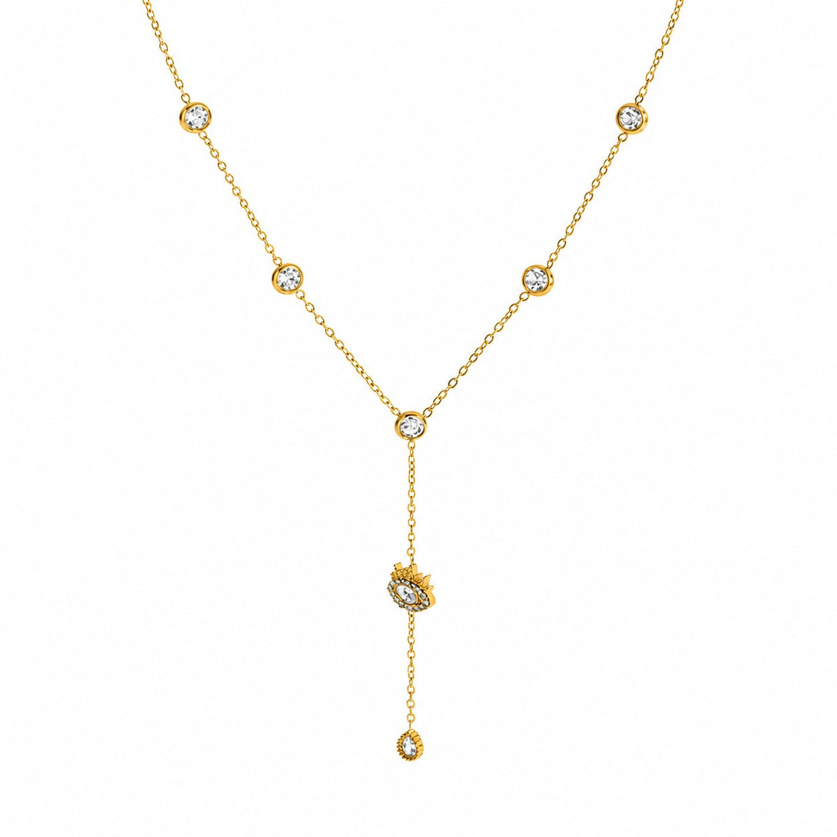 Stellar Gold Lariat Necklace