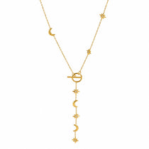 Astralis Gold Lariat Necklace