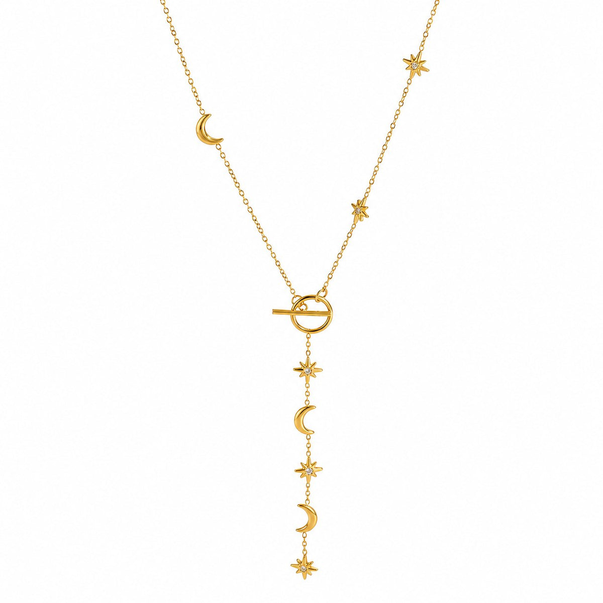 Astralis Gold Lariat Necklace