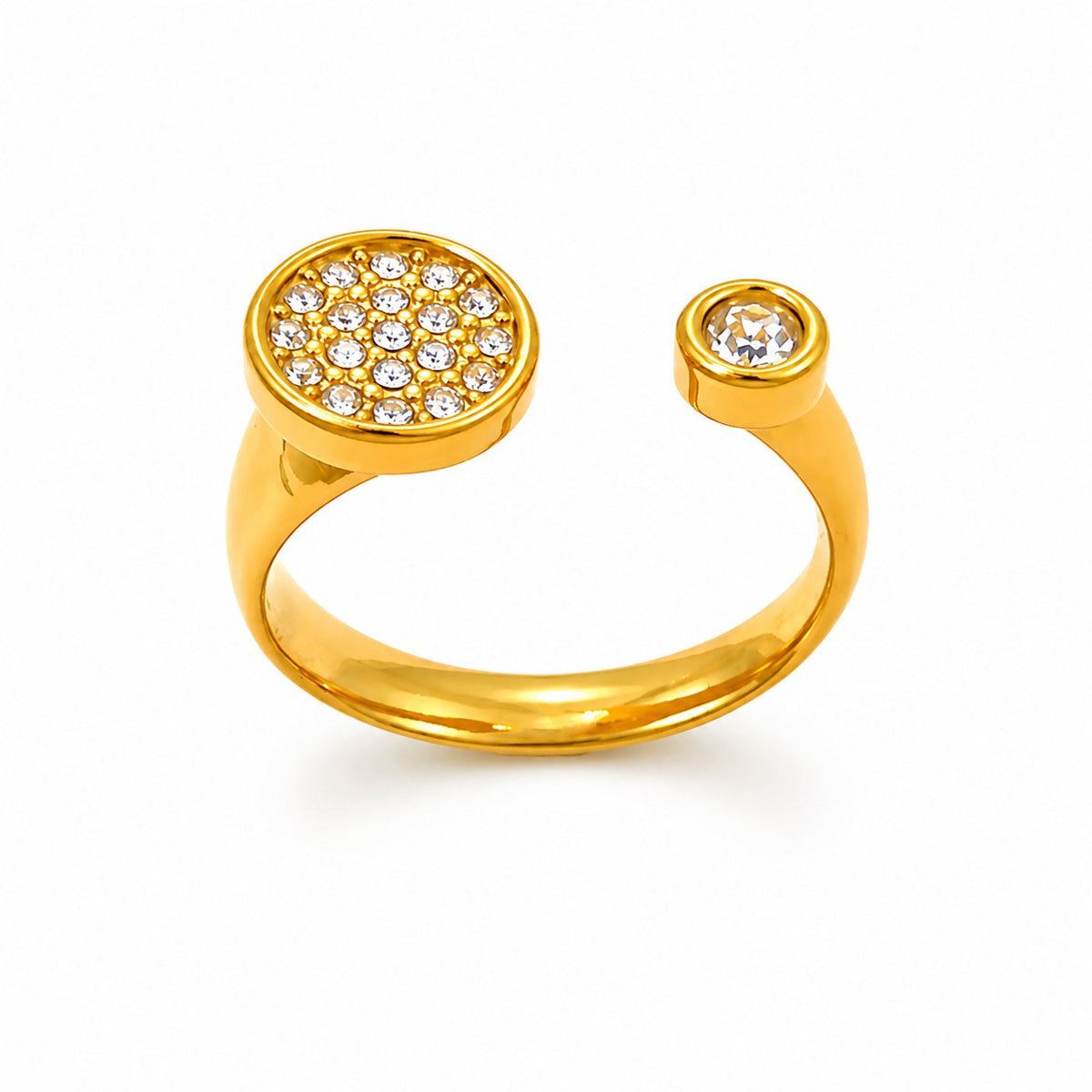Dual Radiance Gold Ring