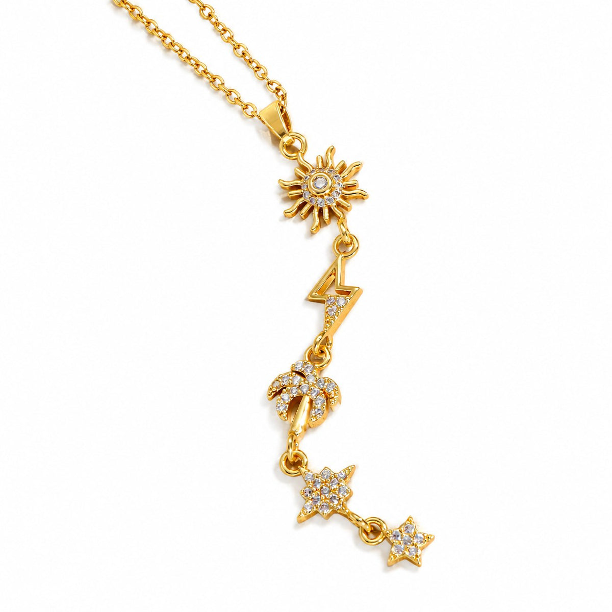 Palm Gold Necklace