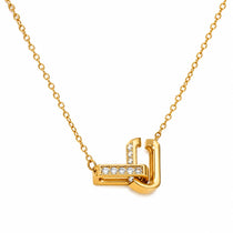 Interlock Gold Necklace
