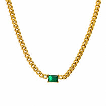 Emerald Link Gold Necklace