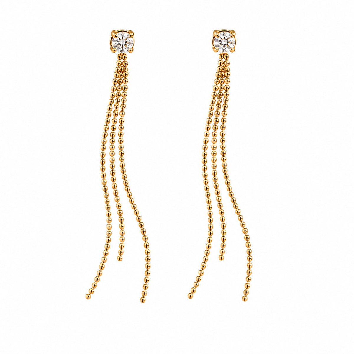 Lustre Falls Gold Earrings