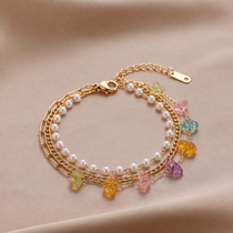 Pastel Bloom Gold Bracelet