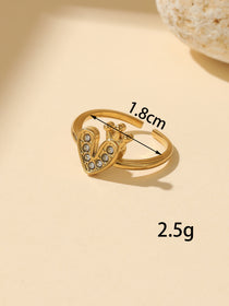 Queen of Hearts Gold Ring