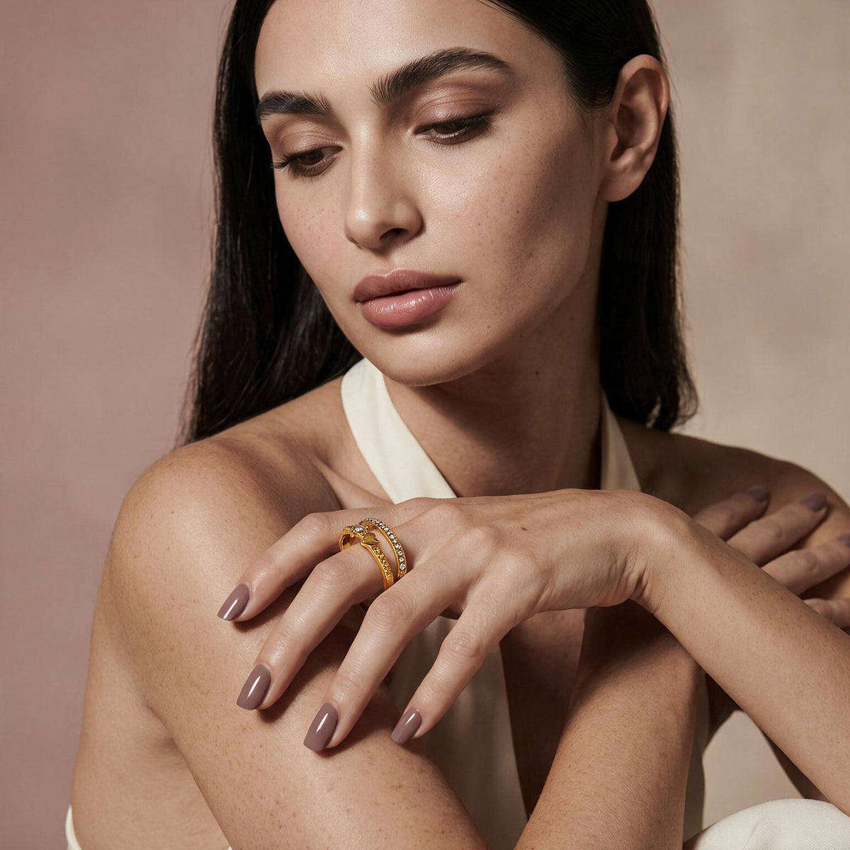 Heart Whisper Gold Ring