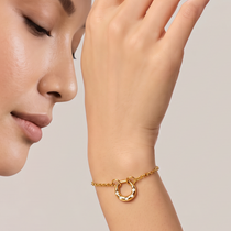 Fortuna Horseshoe Gold Bracelet