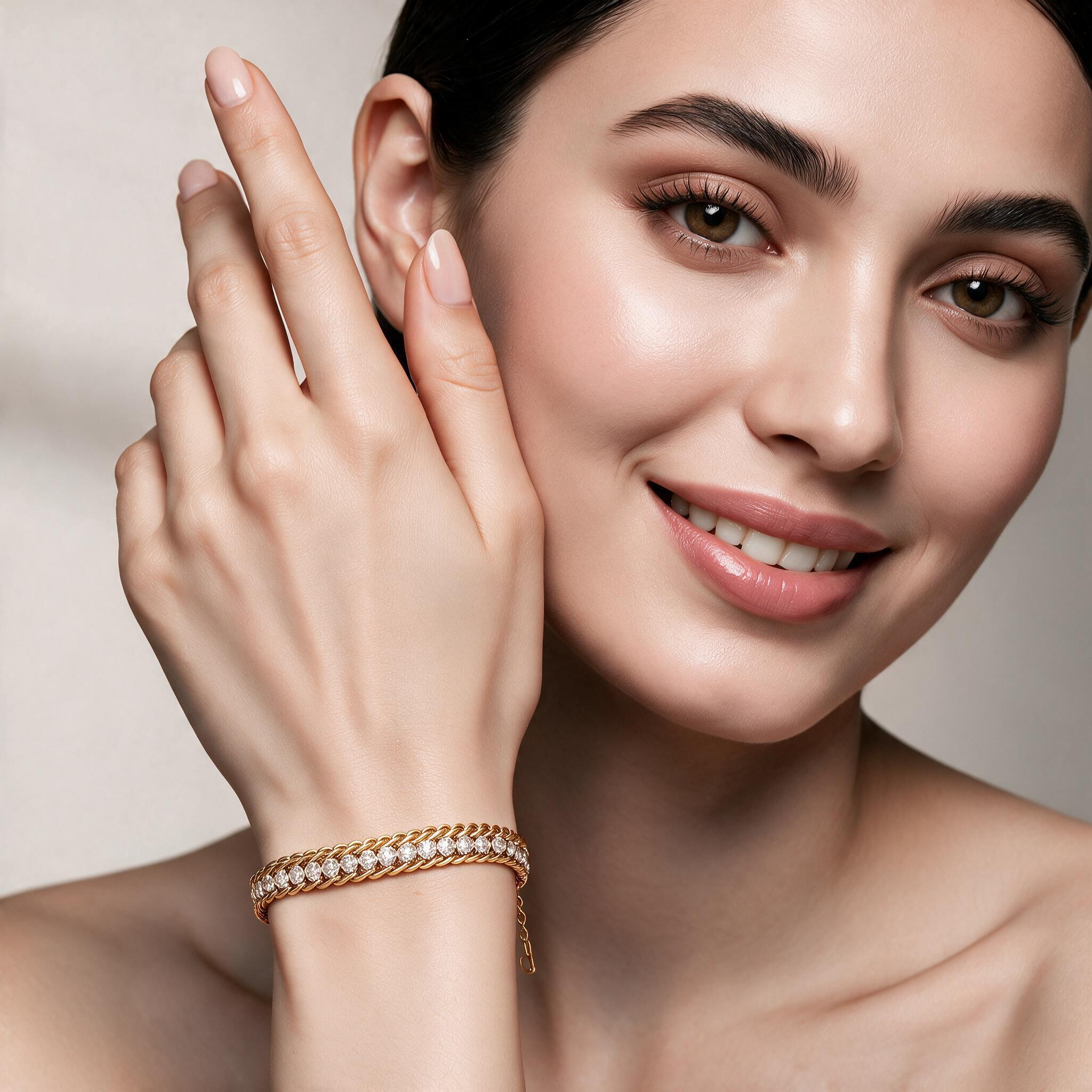 Verona Weave Gold Bracelet Secondary image