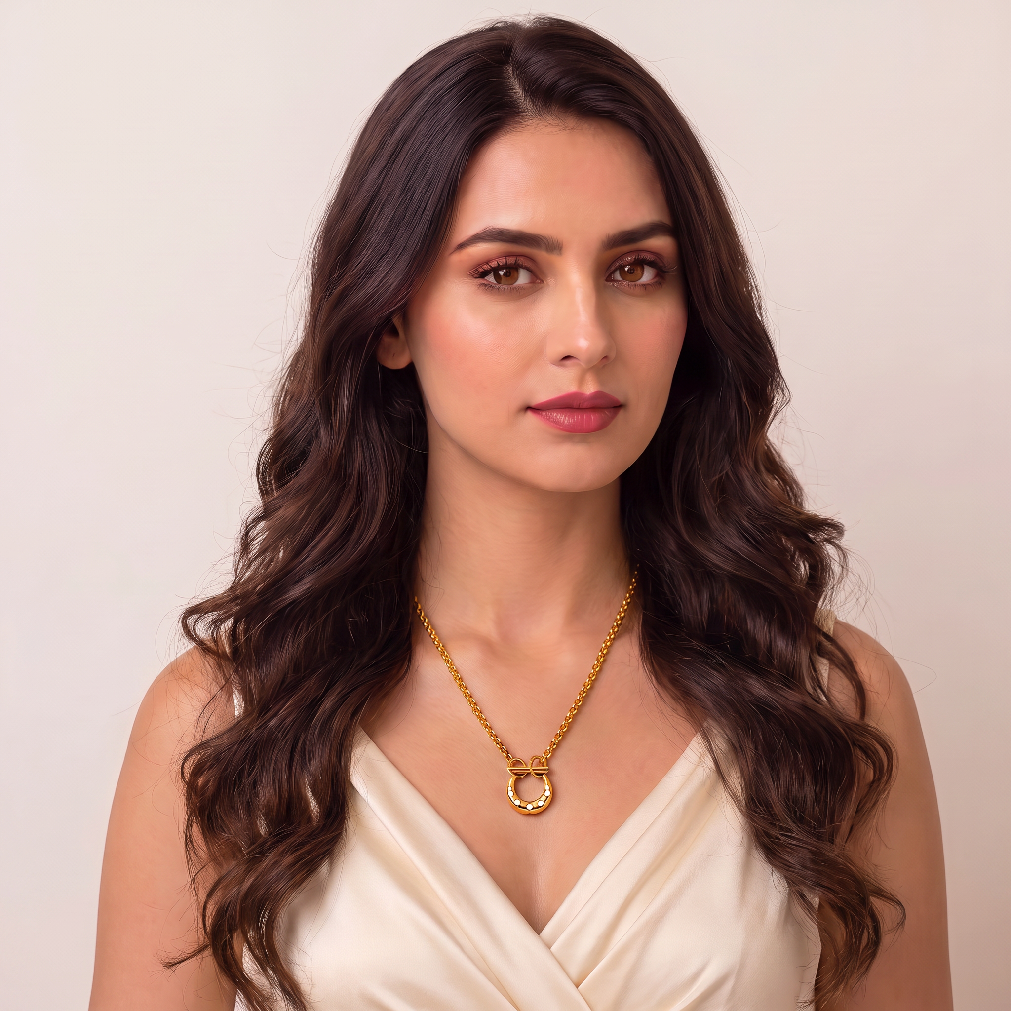 Fortune Horseshoe Gold Necklace Secondary image