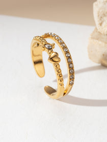 Heart Whisper Gold Ring