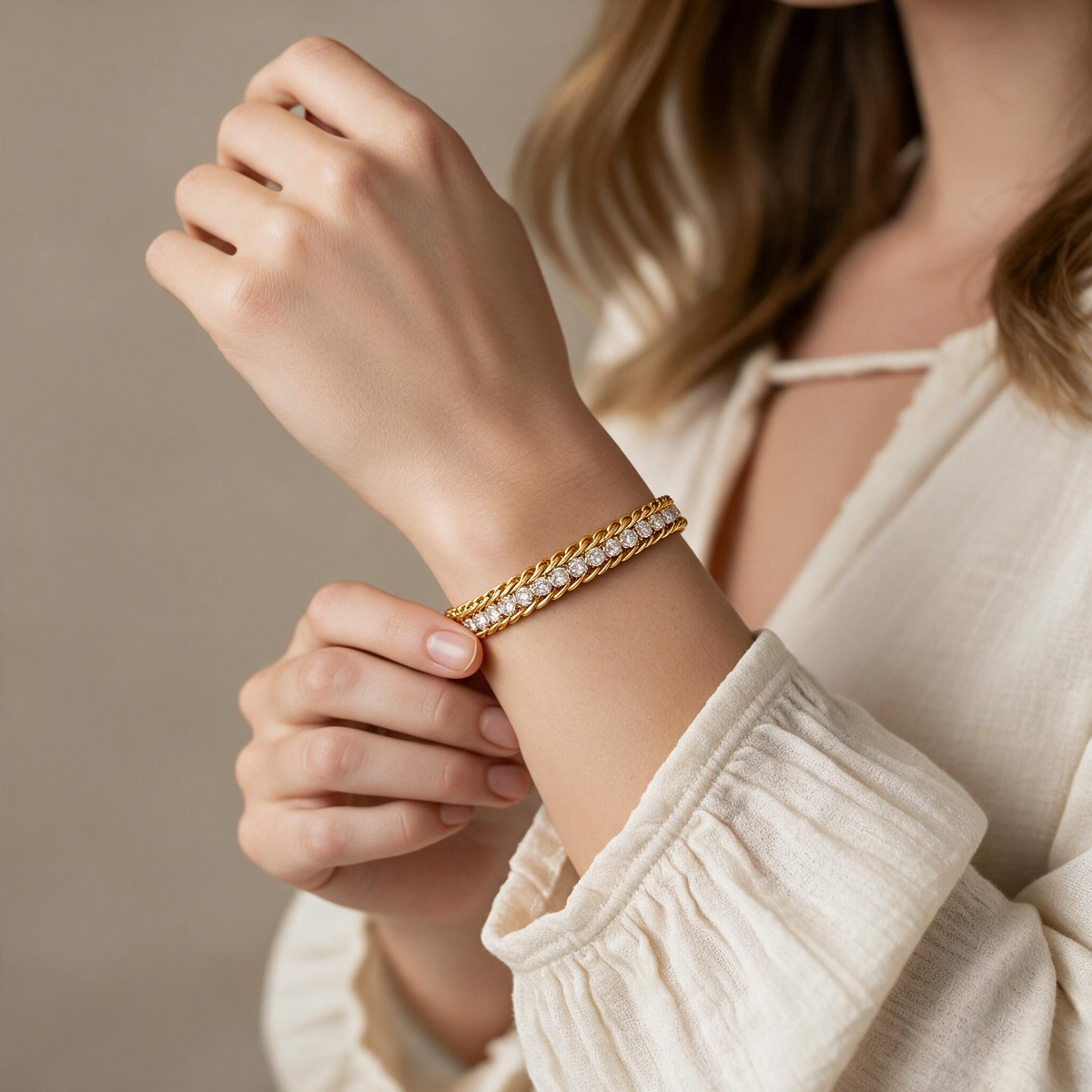 Verona Weave Gold Bracelet
