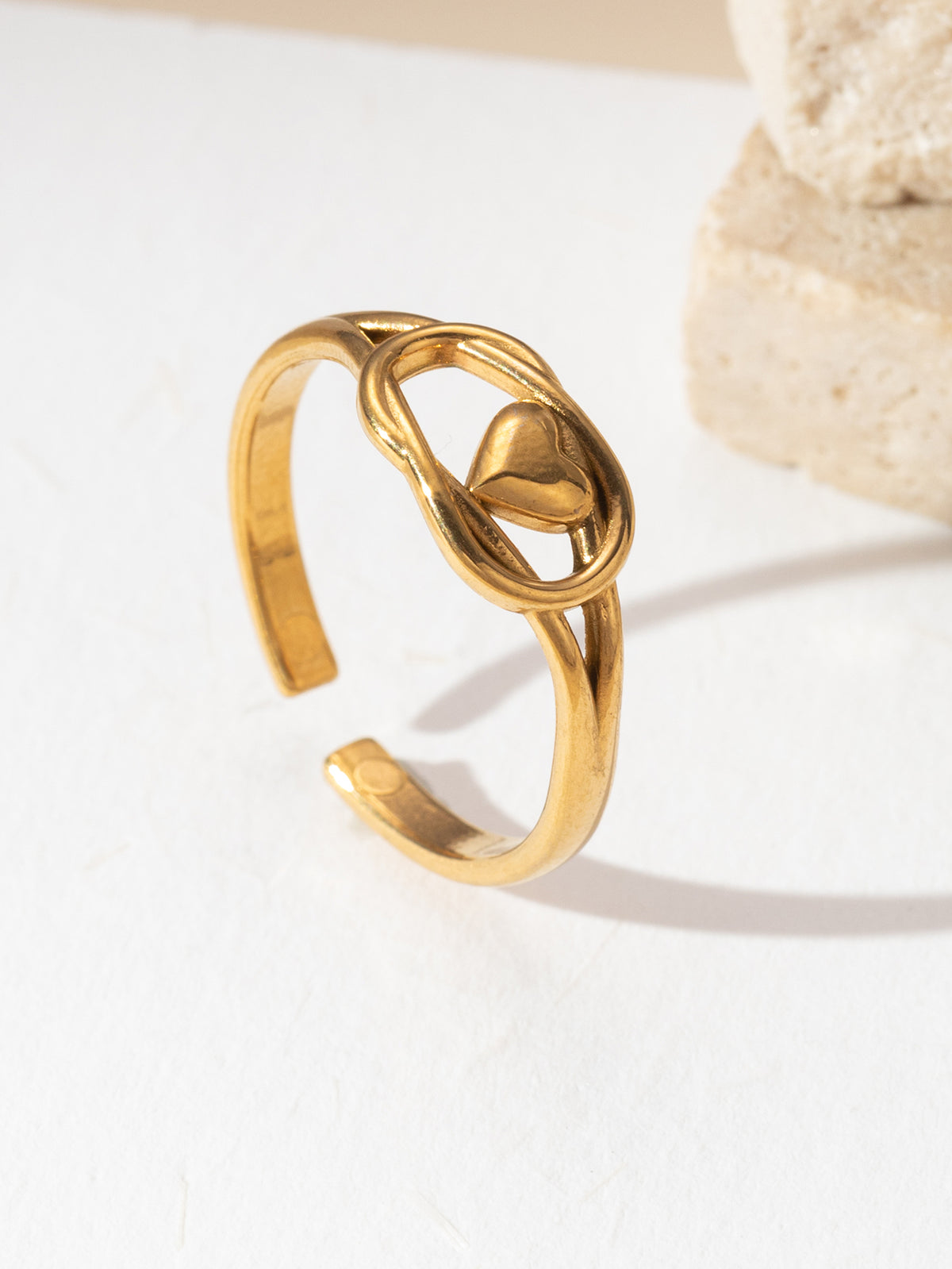 Belleza Gold Heart Ring