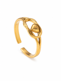 Belleza Gold Heart Ring