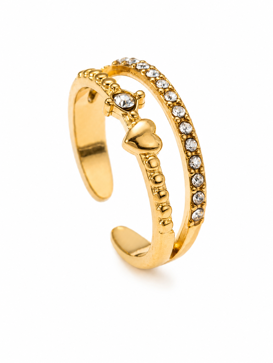 Heart Whisper Gold Ring