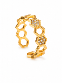 Hexa Gold Ring