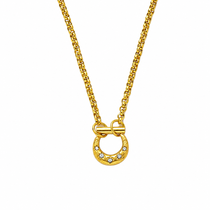 Fortune Horseshoe Gold Necklace