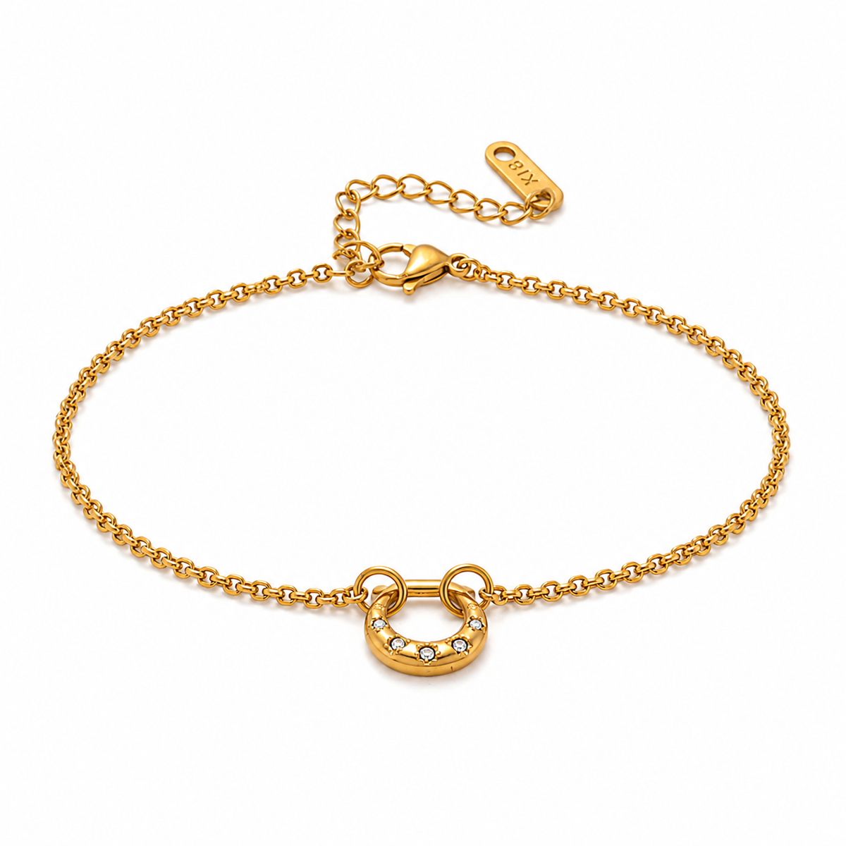 Fortuna Horseshoe Gold Bracelet