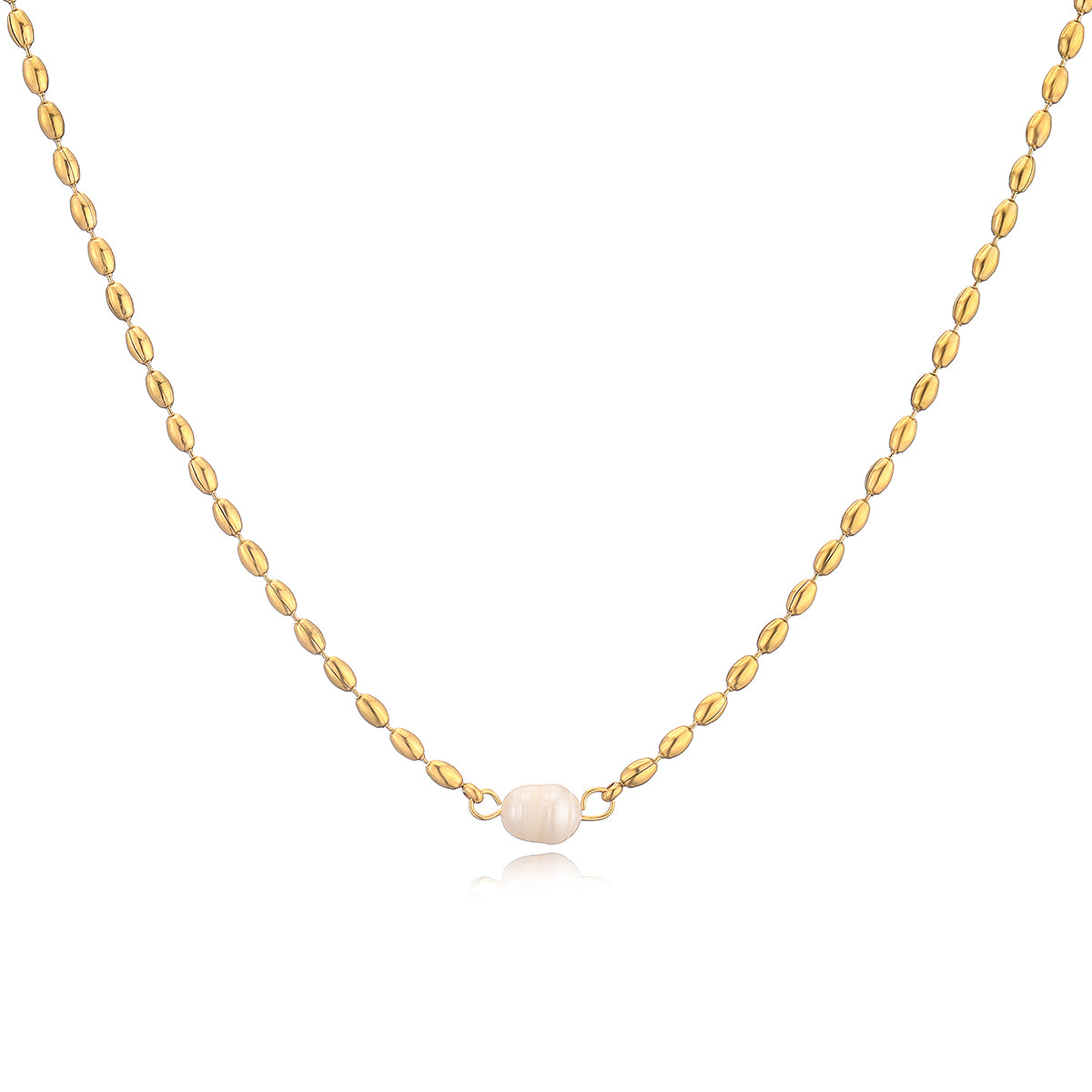 Elowen Pearl Gold Necklace