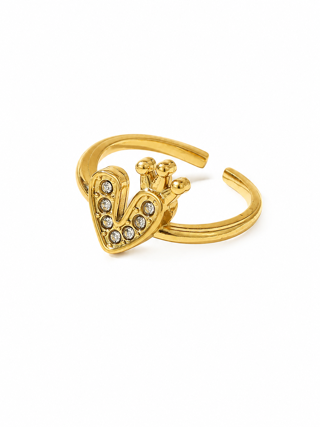 Queen of Hearts Gold Ring