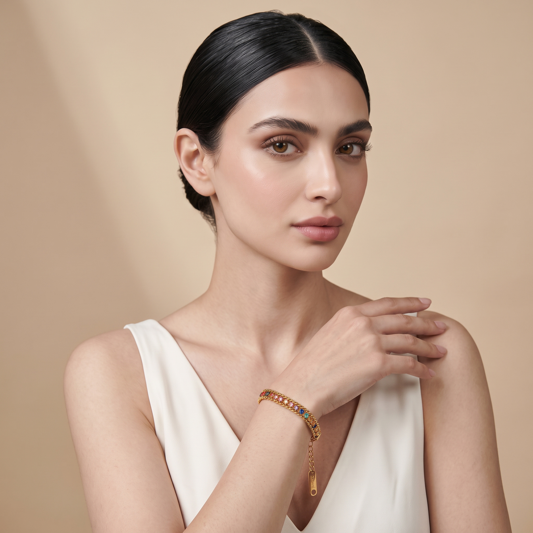 Kaleido Chain Gold Bracelet Secondary image