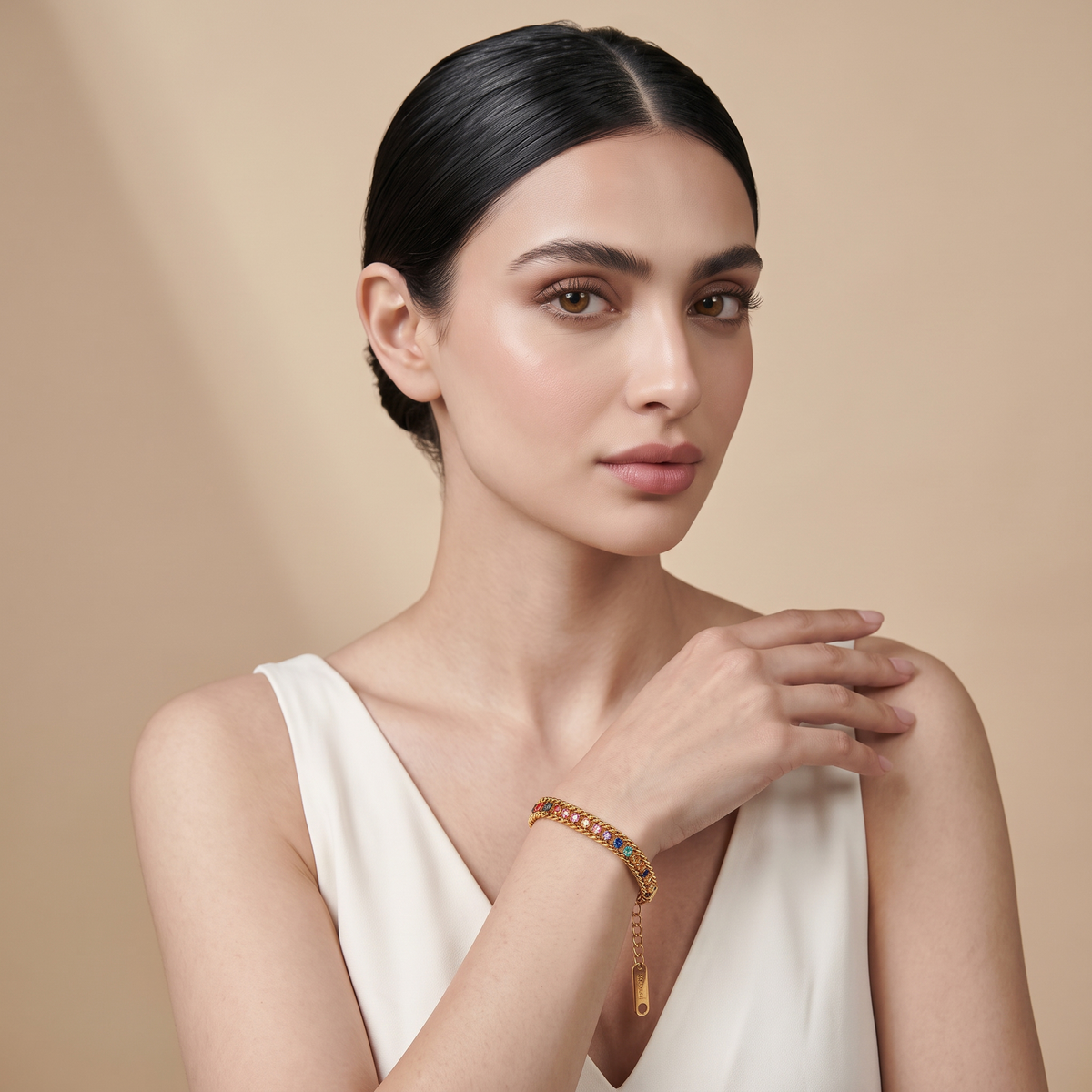 Kaleido Chain Gold Bracelet